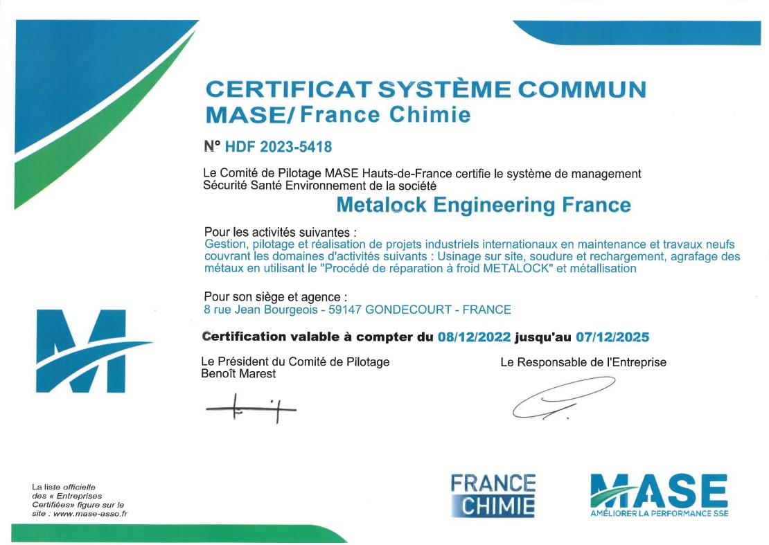 Certification MASE