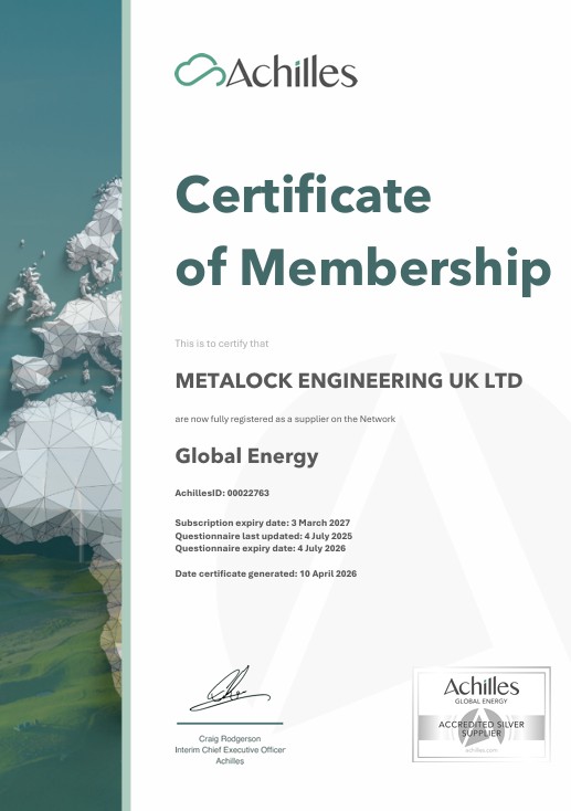 Achilles Global Energy Certificate of Membership