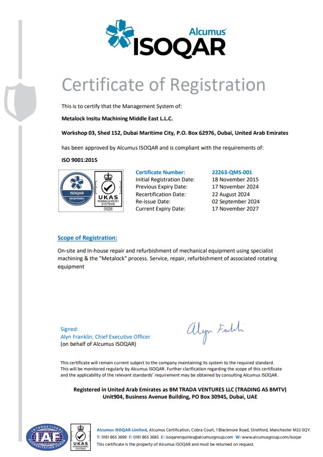 ISO 9001:2015 Certificate